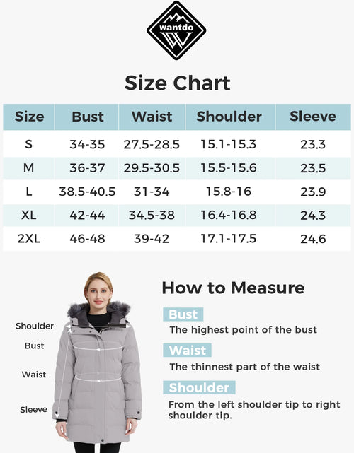 Load image into Gallery viewer, Women&#39;S Winter Coat Hooded Puffer Jacket Insulated Windbreaker Jacket Gray L
