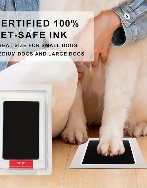 Load image into Gallery viewer, Pet Paw Print Ink Pad for Dogs, Touchless Ink Pad Pet Footprint Pad for Memorial Supplies
