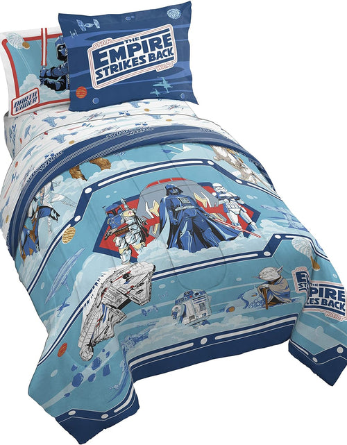 Load image into Gallery viewer, Star Wars Empire Strikes Back 40Th Anniversary 7 Piece Full Bed Set - Includes Reversible Comforter &amp; Sheet Set Bedding - Super Soft Fade Resistant Microfiber (Official Star Wars Product)
