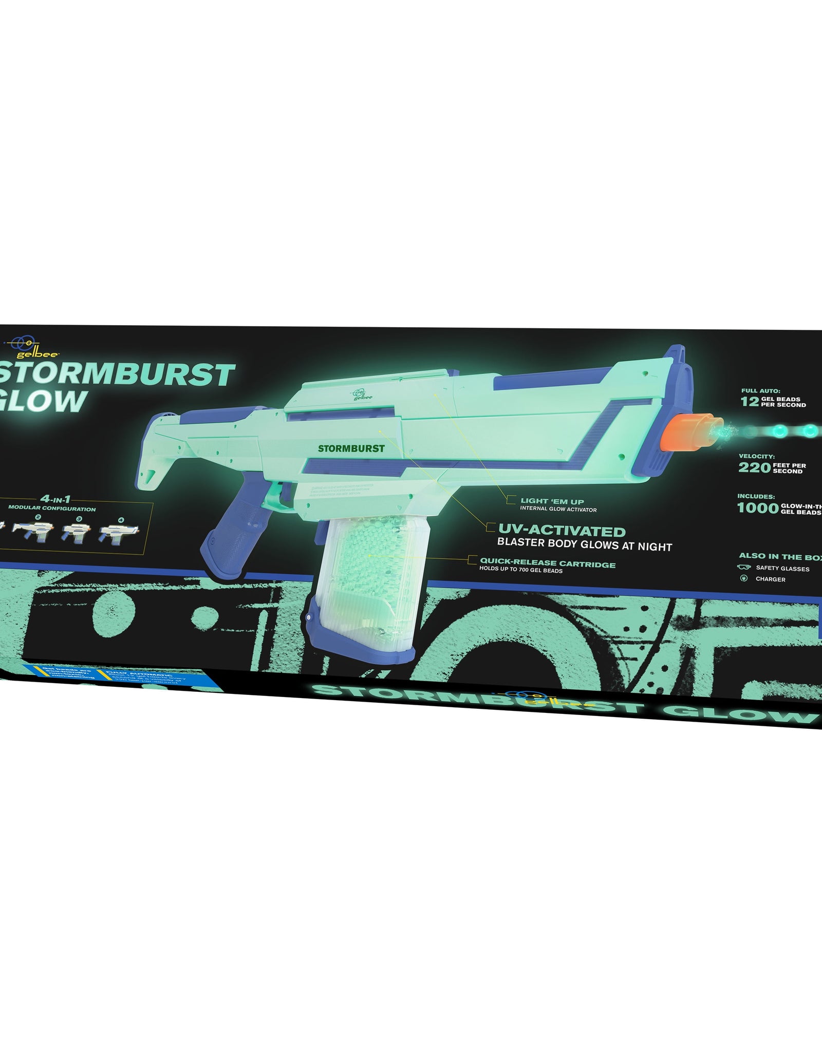 'S Storm Burst Glow in the Dark Water Bead Blaster, 'S Brand, Ages 14 and Up