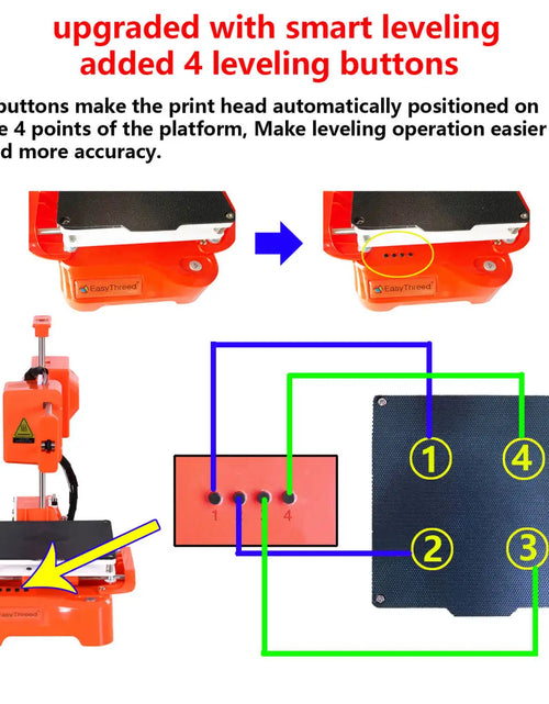 Load image into Gallery viewer, K7 3D Mini Printer 100X100X100Mm No Heated Bed One-Key Printe with TF Card PLA Filament Simple Small Printing Machine
